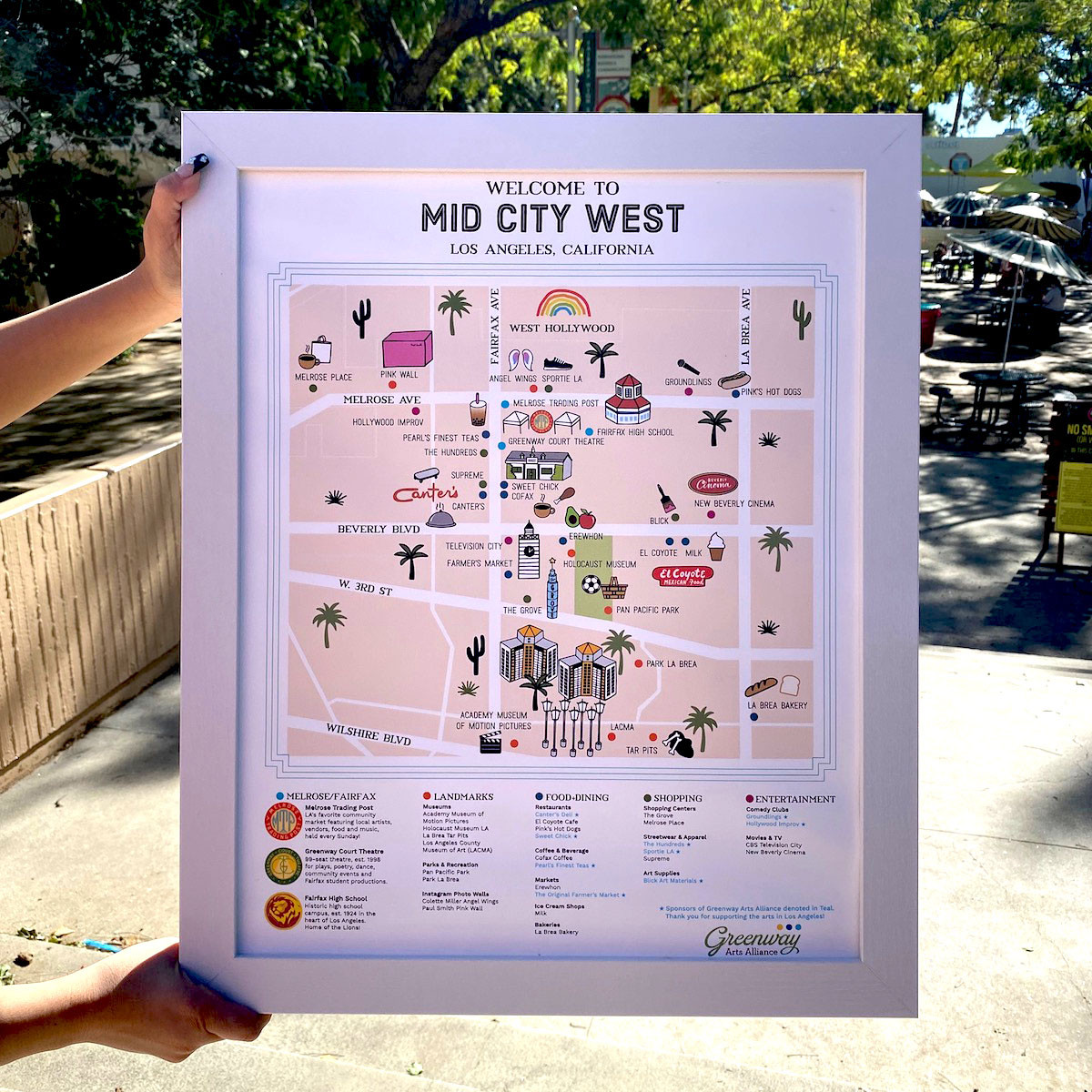 MAP  Melrose Avenue Shopping, Dining & Travel Guide
