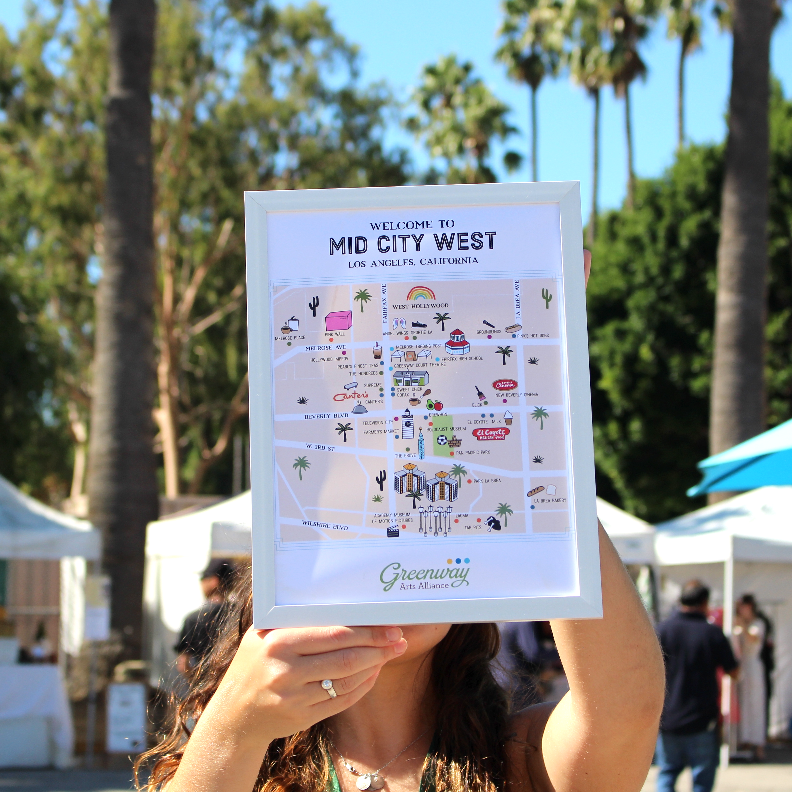 Mid-City West LA Map Print