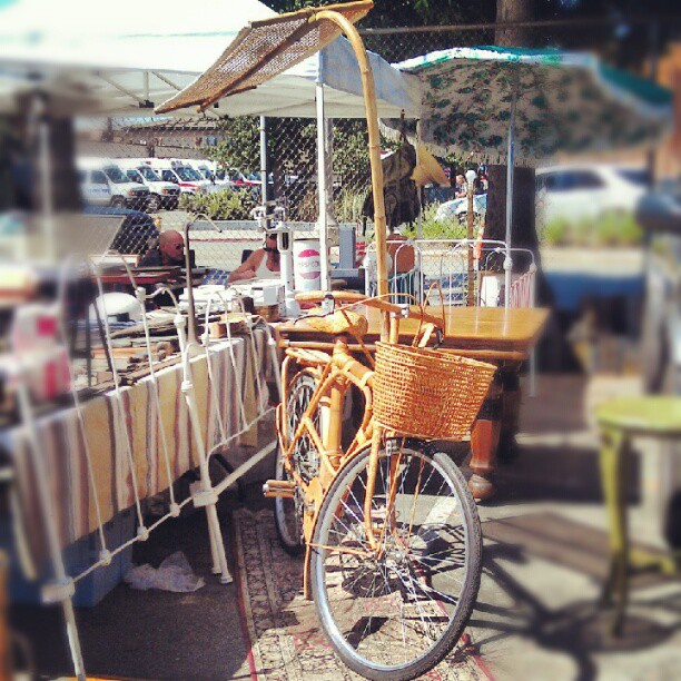 This bamboo bike is AMAZING!! It's in Y31!! #bike #MelroseTradingPost #fleamarket #fleamarketfind