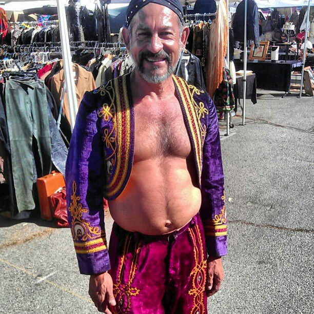 @ciscogeorge makes a hot Genie!!! #Halloween #costume #MelroseTradingPost #fleamarket #LA