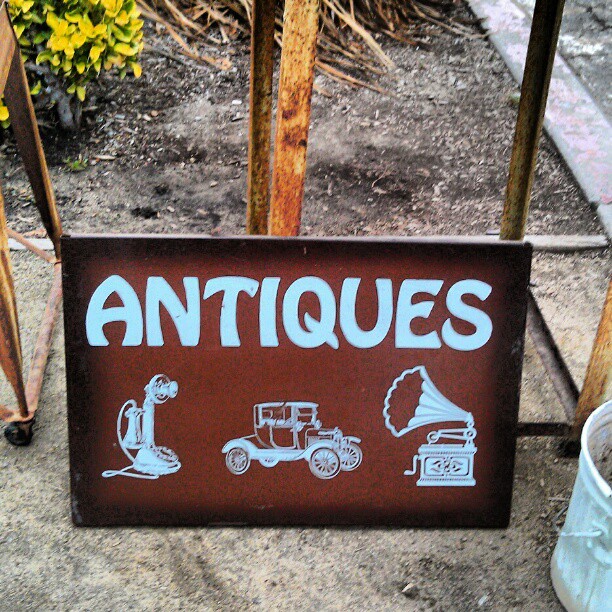 We love antiques!! #MelroseTradingPost #vintage #antique #sign #fleamarket