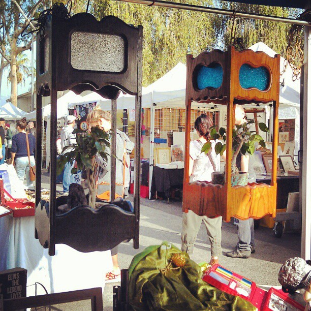 The 1970's hanging lamp / plant holders in Y42 are so retrotastic. #Melrosetradingpost #fleamarket #1970 #decor #plant