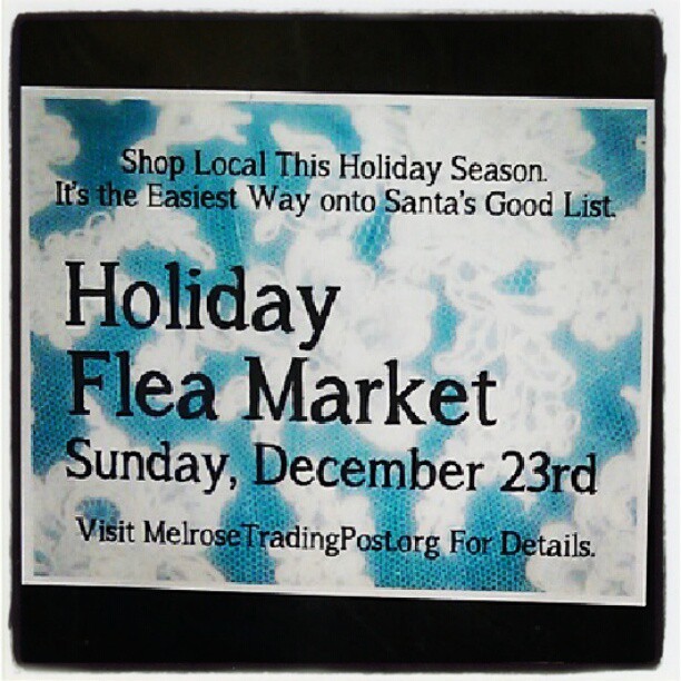 Next Sunday is our Holiday Market. See you then! #shoplocal#Melrosetradingpost #fleamarket #holiday #local