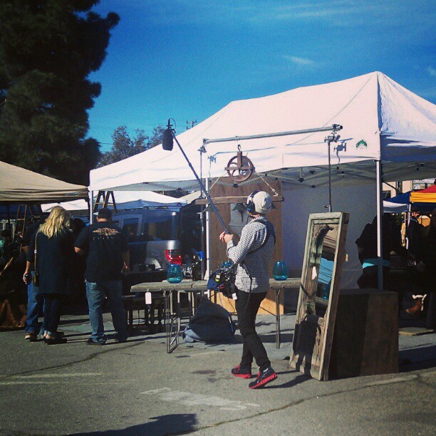 Flea Market Flip is filming in the market today! #fleamarket #Melrosetradingpost #LA #tv