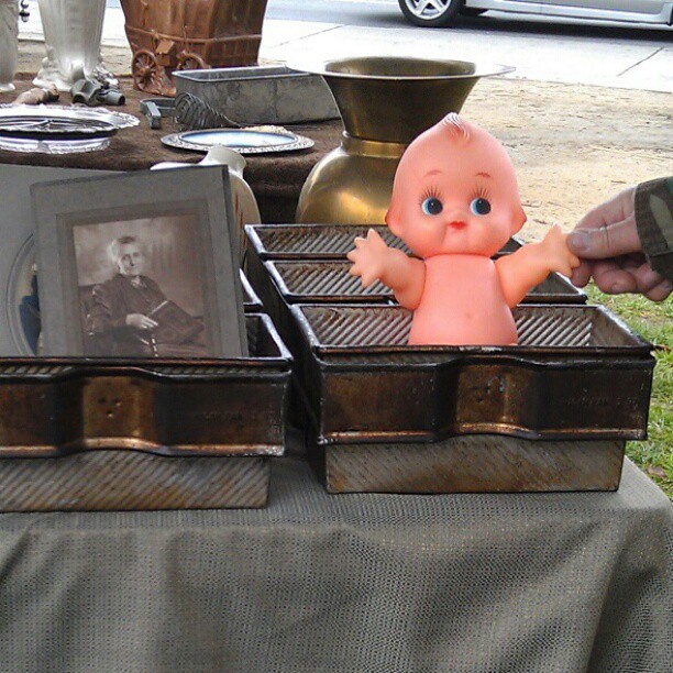 I spy a Kewpie Doll! #Melrosetradingpost #fleamarket #kewpie #toy #vintage #doll