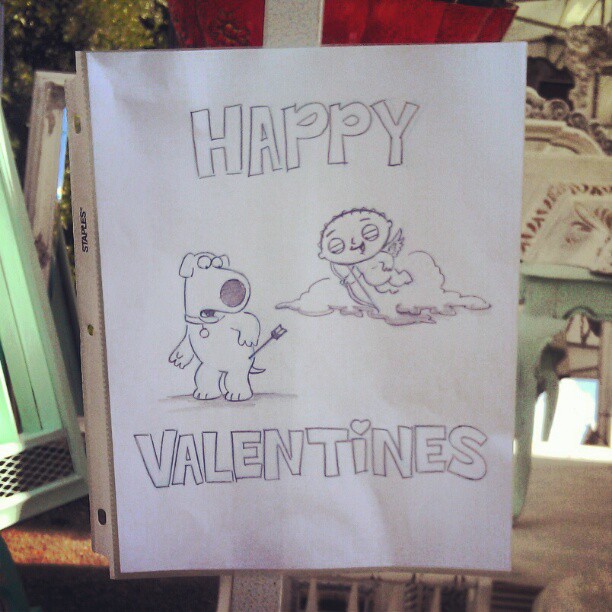 Happy Valentine's Day.... Soon! A gift from Family Guy artist Bao!