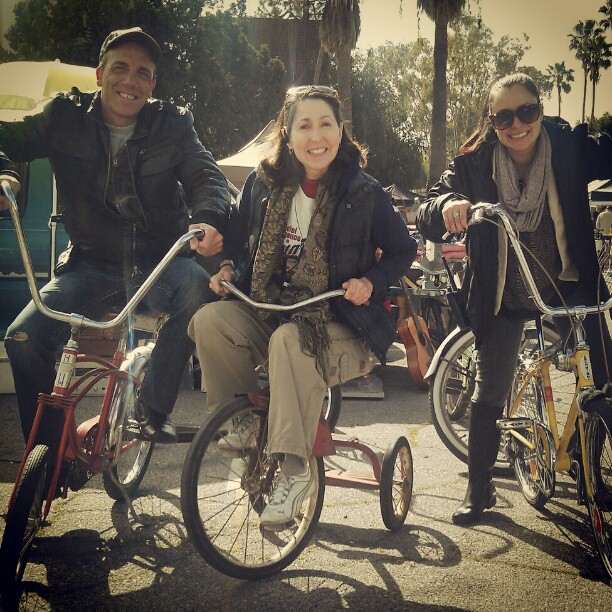 MTP staff members are starting a vintage bicycle gang!  #LA #Melrosetradingpost #fleamarket #lastyle #bikela #vintage #bicycle