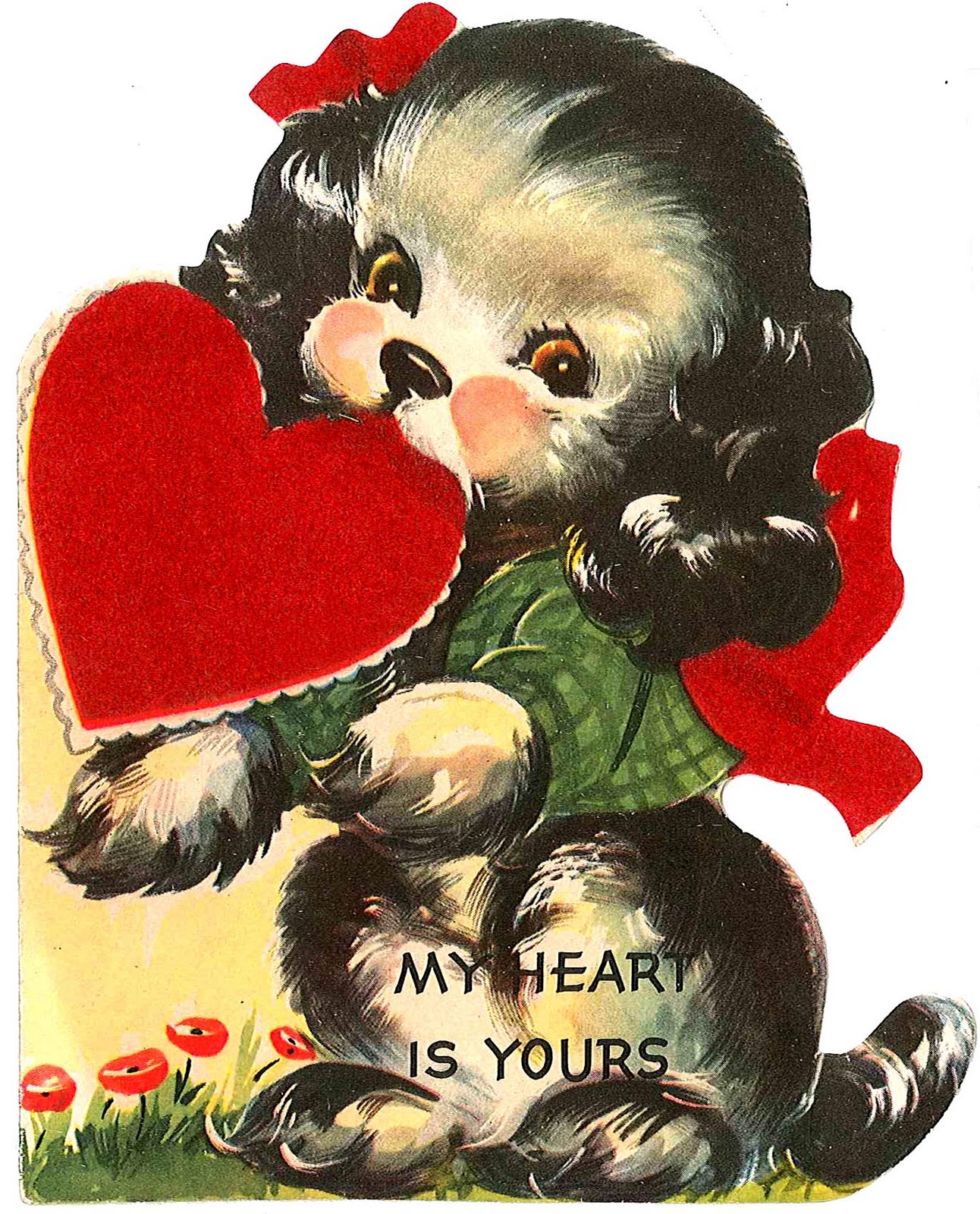 Free Printable Vintage Valentine's Day Postcards - Rose Clearfield