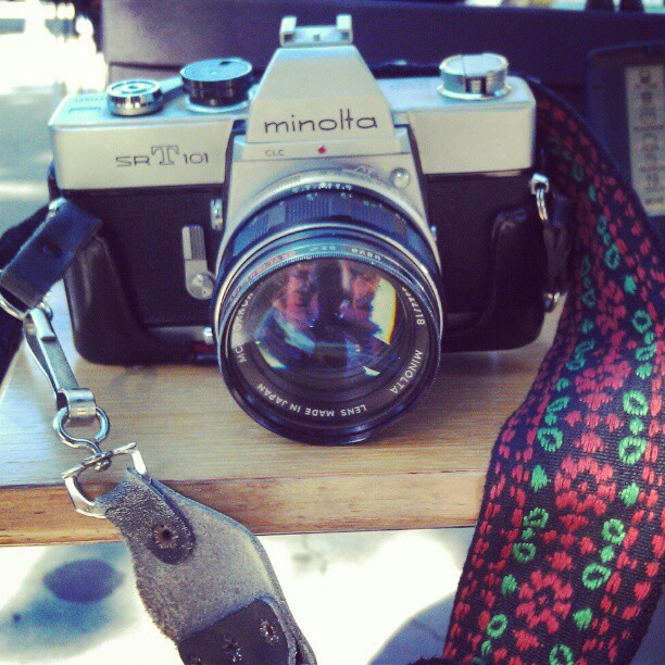 What a lovely Minolta! #vintage #camera #Melrosetradingpost #fleamarket #photography #la