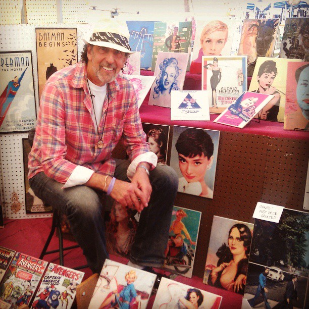 An Englishman in LA has his artwork up for you to look at slooooowly! #SlowArtDay #MelroseTradingPost #fleamarket #local #art #artist #Fairfax #Melrose @slowartdayofficial