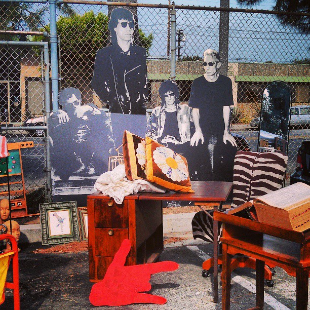 The Rolling Stones migrated to Y43 today. NBD #Melrosetradingpost #fleamarket #jagger #rollingstones #lastyle #rock