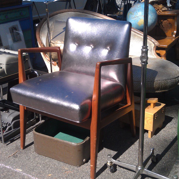 This metallic chair caught our eye! #Melrosetradingpost #fleamarket #chair #lastyle #Melrose #fairfax