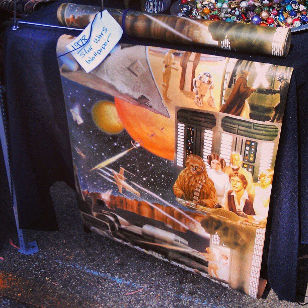 Candy in Y36 has this amazing Star Wars wallpaper! #Melrosetradingpost #starwars #fleamarket #la