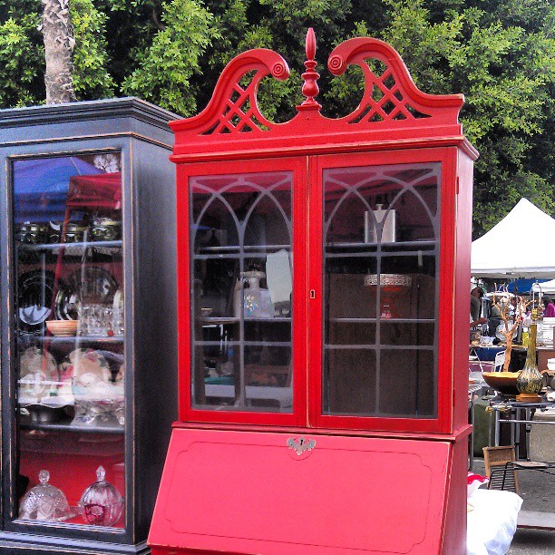 This red armoire is outta control!!! #Melrosetradingpost #fleamarket #furniture