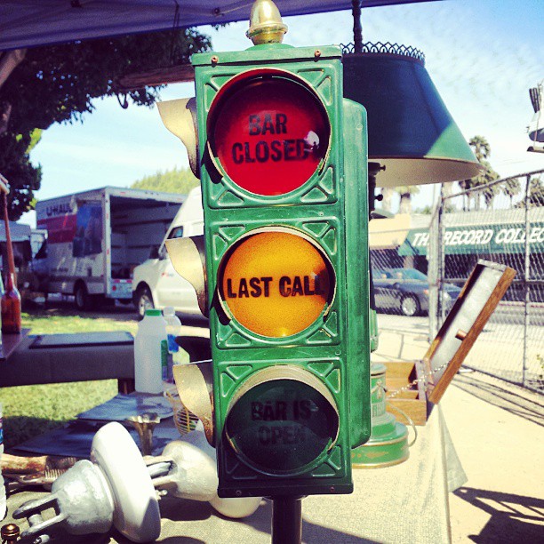 We love this 1960's bar stoplight in G1 by the Melrose entrance.