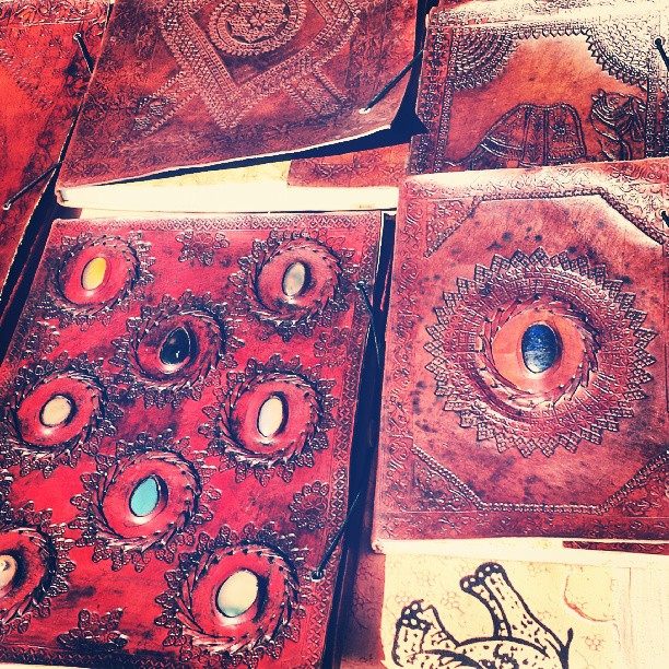 We are in love with these dreamy handmade leather journals from Tomasz in B53!