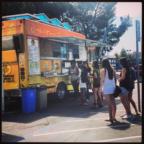 Yum! The Grilled Cheese Truck is here! @grlldcheesetruk