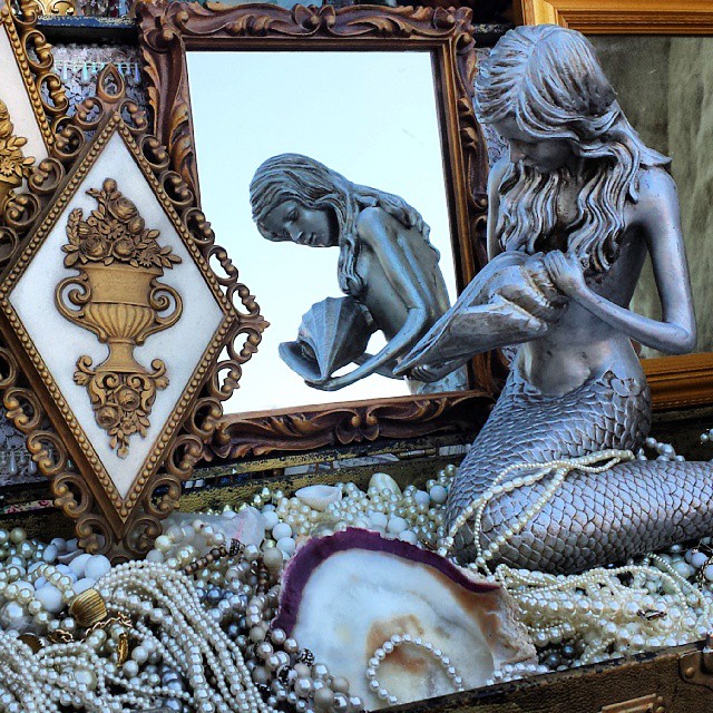 Lillian in B79 has this whimsical mermaid statue!