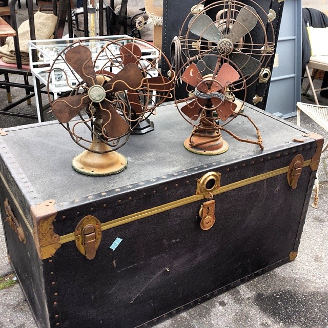We are big fans of these antique fans!