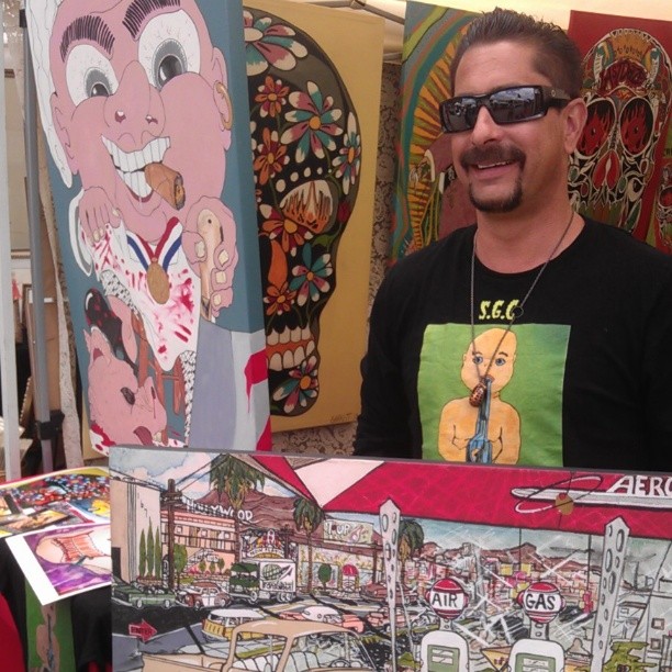 Come visit a new artist Adam Garrett in B79 @stainglasscartoons #MelroseTradingPost #Melrose #Fairfax #losangeles #California #california_igers #Cali_igers #weho #midcitywest #fleamarket #melrosevillage #fairfaxvillage #market #fundraiser #socialentrepreneurship #shoplocal #sundayfunday #melroseflea #fairfaxflea #fairfaxhighschool #localartist #art