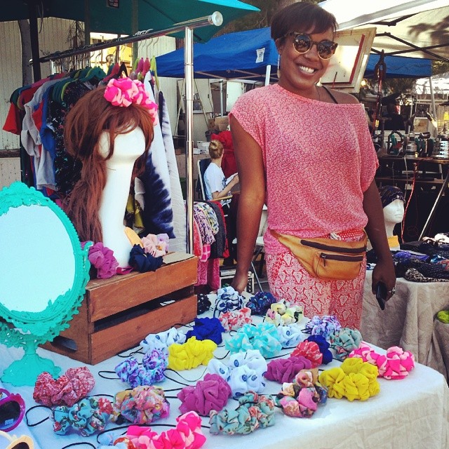 Shameka's booth, B73, features her new line of headbands...just in time for #Coachella!  #MTPfairfax
