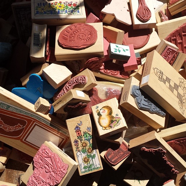 A Crafter's Dream... A pile of rubber stamps! #MTPfairfax