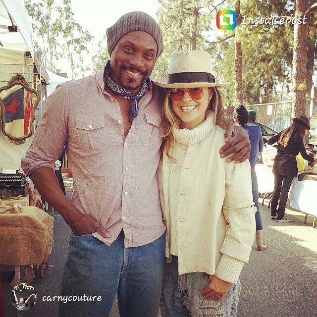 Good Morning LA! Our vendors are ready to show you all of the treasures they have found and created. These two friends are vendors, Michael in Y26 and @carnycouture in Y40. Check them out! #MTPfairfax