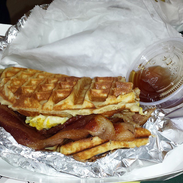 Dear @WaflTruck,Wow!  Your Baconlicious Waffle is out of control! #MTPfairfax