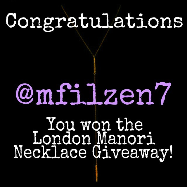 Congratulations to @mfilzen7 for winning the Melrose Trading Post and London Manori Necklace Giveaway! Send us a direct message to arrange pick up!#MTPfairfax #LondonManori