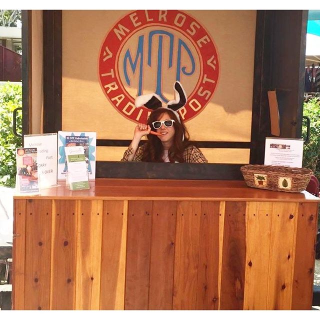 Iris is ready to greet you at the #melrose entrance!  #MTPfairfax #ShopLocal #PeopleOfMTP