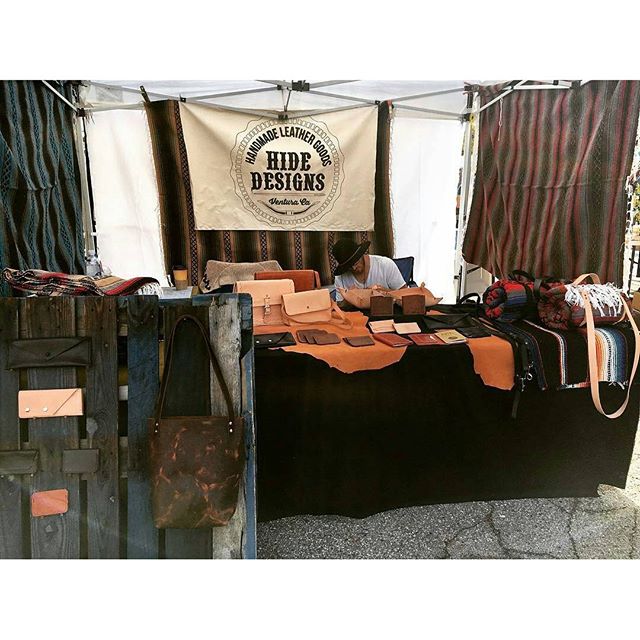 So happy to have @hidedesigns at the market today!  Kellen is set up in B46.  Check out his awesome instagram!  #MTPfairfax #ShopLocal #HideDesign