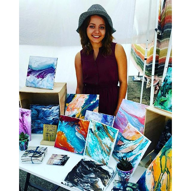 Welcome to artist and mew vendor, Amber aka @arose.art! She's set up in B32 today. She's also new to instagram, so give her some love!  #MTPfairfax #PeopleOfMTP #ShopLocal #LocalArtist