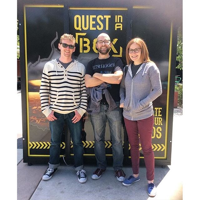 They escaped from the #QuestInABox #EscapeRoom by @EscapeKeyRoom in 18 minutes!! #MTPfairfax #PeopleOfMTP