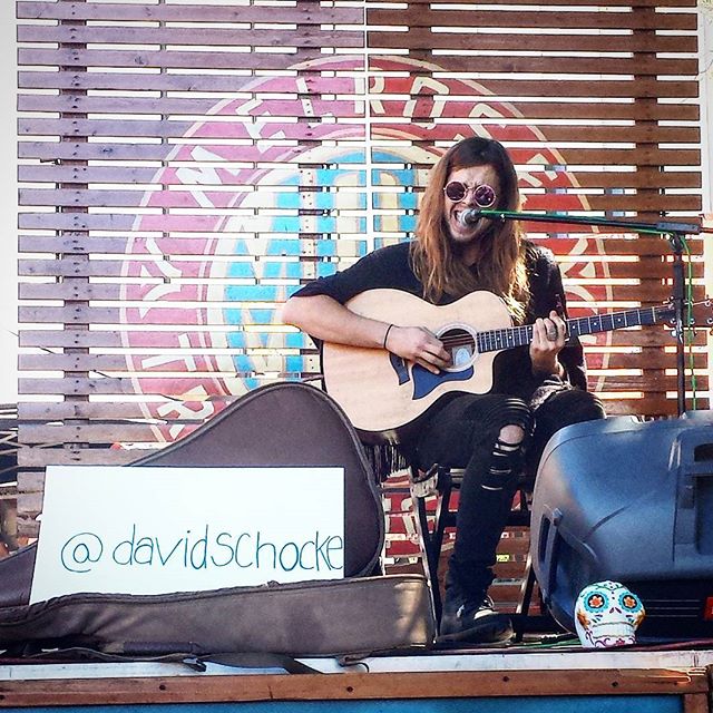 @davidchocke is playing on the main stage right now!! Don't miss him :3 #melrosetradingpost #losangeles #california #behappy #Musicofmtp