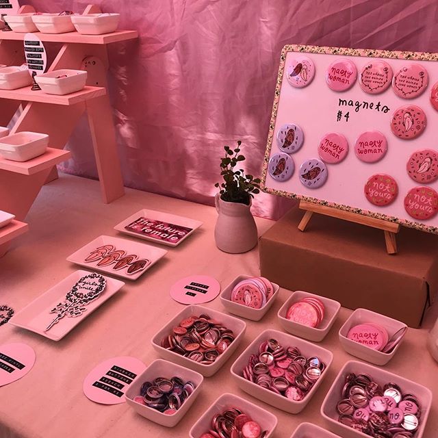 @littlewomangoods booth is so dreamy!! you know your laptop is dying for some new stickers check them out!!! ...#melrosetradingpost #melrose #fairfax #fleamarket #vendorspotlight #losangeles #fleamarketfinds