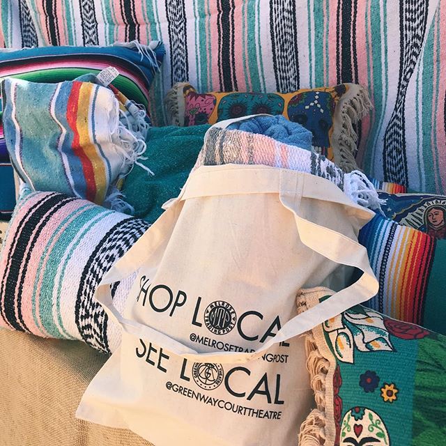 @seagypsycalifornia blankets and our Shop Local totes look so good together, we had to hit you guys with that double post ..All proceeds from the Greenway Pop Up @ Melrose Trading Post go towards initiatives, such as programs supporting Fairfax High School students! ..#melrosetradingpost #vendorsofMTP #melrose #fairfax #losangeles #shoplocal #seelocal