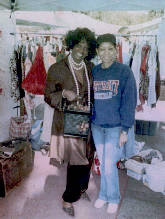 Anna Maria Horsford with Ella Whitfield at the Melrose Trading Post in 2007.