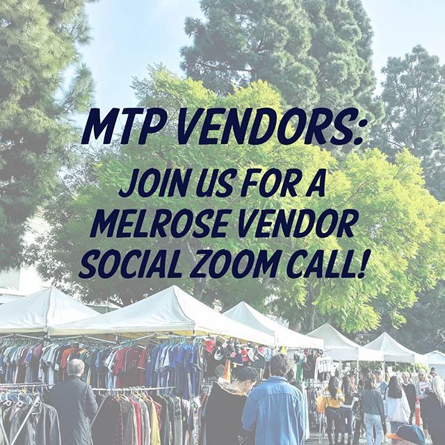 MTP Vendors, join us for today’s Vendor Zoom call from 2-4pm. 
We’ll be answering questions, listening to your ideas and asking you questions about the future of MTP. 
Bring your ideas for selling products in person in our new normal, as well as how to support local Black owned businesses. 
The link to the Zoom call can be found in the last vendor email which went out yesterday morning. 
You can also access the link through the MTP Vendor Facebook Group